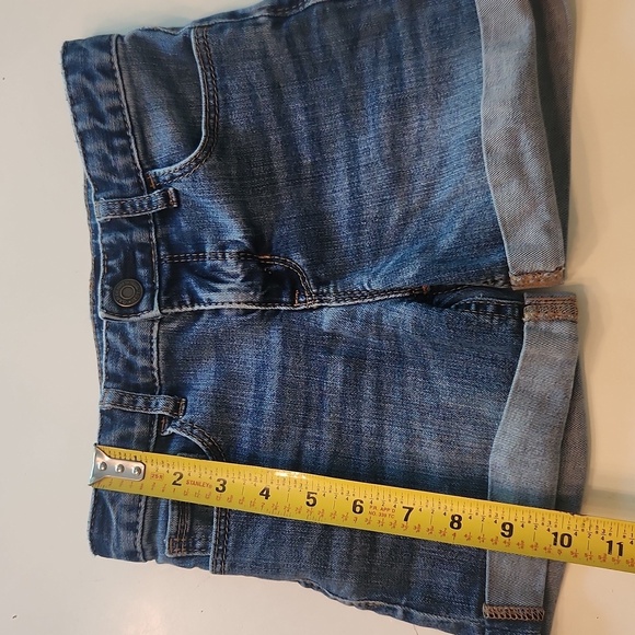 Gap Regular Midi Jean Denim Shorts Adjustable Waist Size 8 - Picture 7 of 7